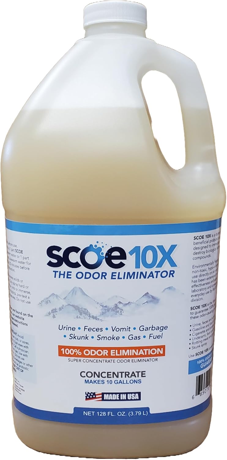 scoe 10x odor eliminator concentrate- makes 10 gallons, main product view