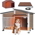 heated dog house for outdoor use with matel, main product view