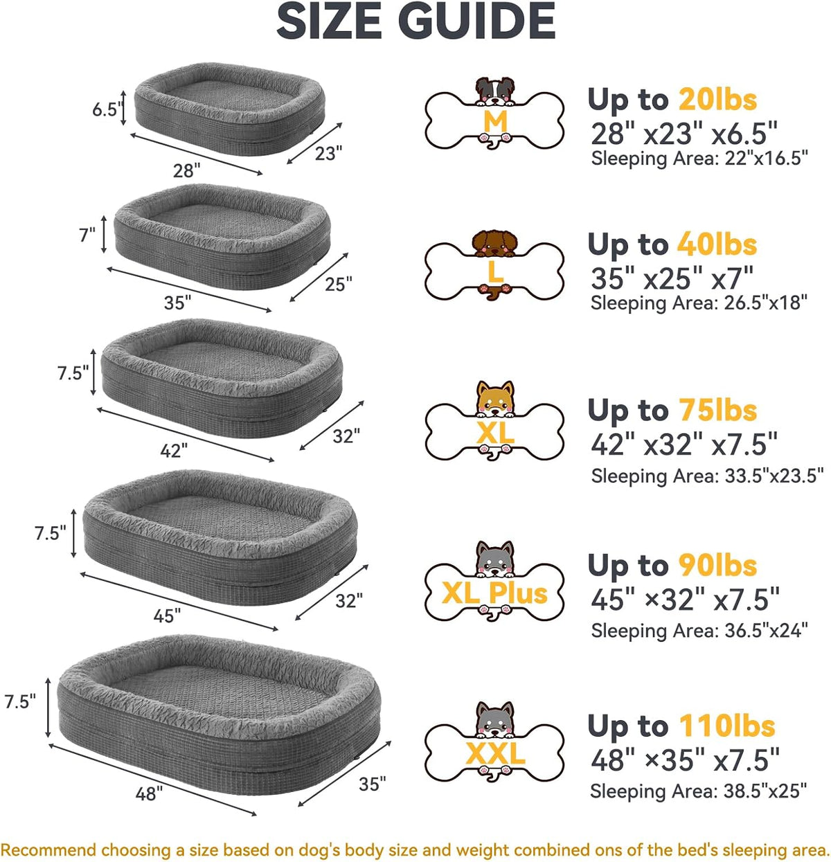 joejoy xl orthopedic dog bed for large dogs on a desk or shelf