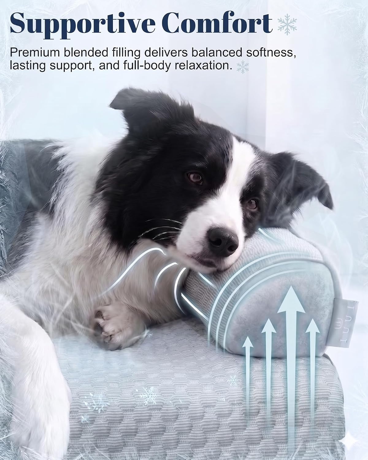 cooling dog bed/mat for couch,medium size(41" x 37"), front angle view