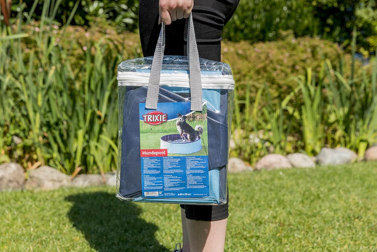 trixie 47-in outdoor splash pool for medium, close-up detail