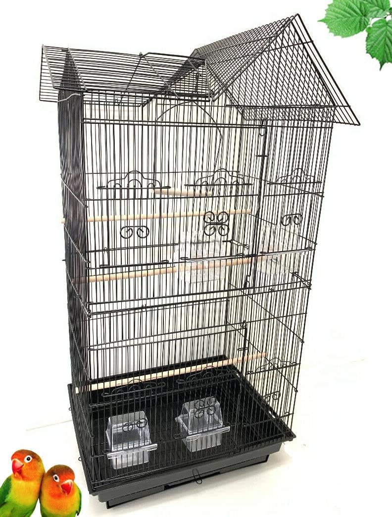 37-inch portable hanging medium flight bird cage for, main product view