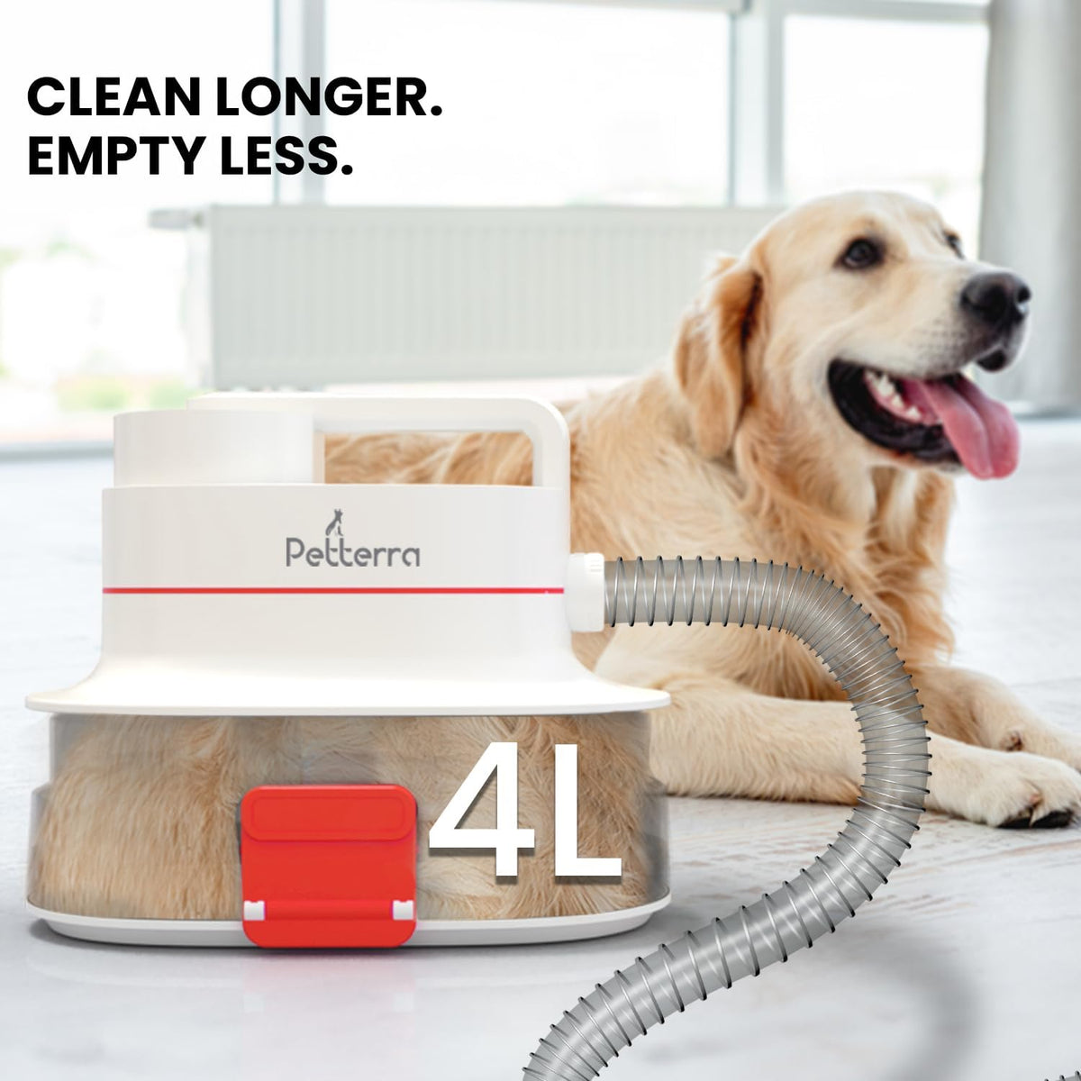 furcare pro 3-in-1 grooming kit with vacuum suction showing dimensions