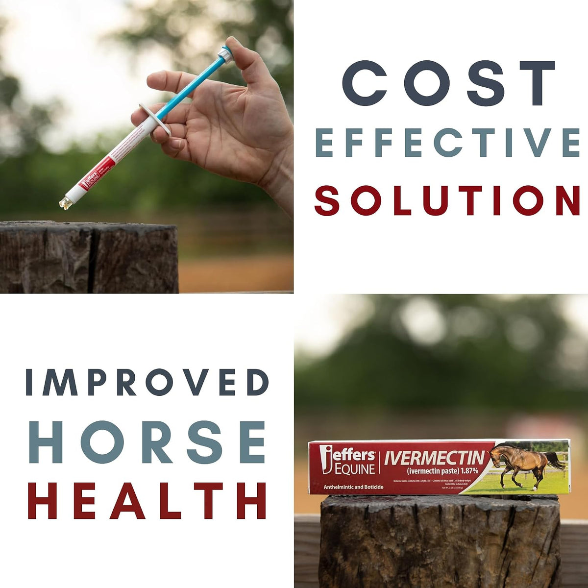 jeffers ivermectin gel dewormer for horses - apple, close-up detail