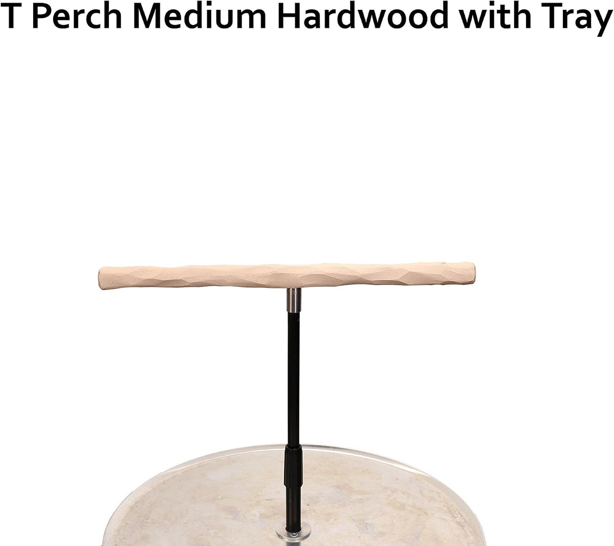 parrot training perch stand with potty tray (t shown in use