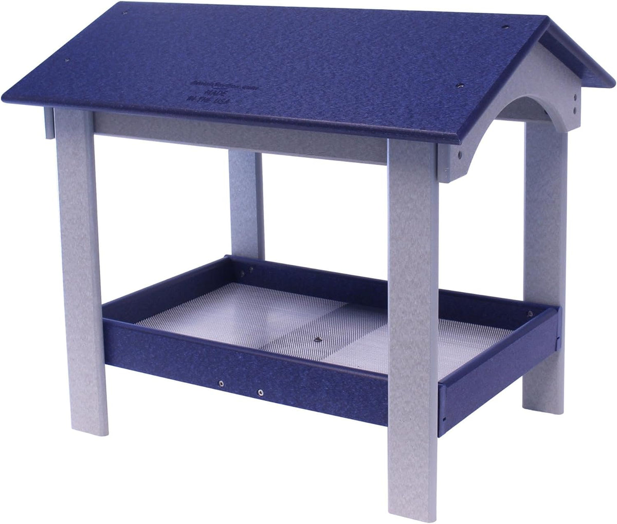 ground bird feeder, deluxe fly-through covered feeder for, main product view