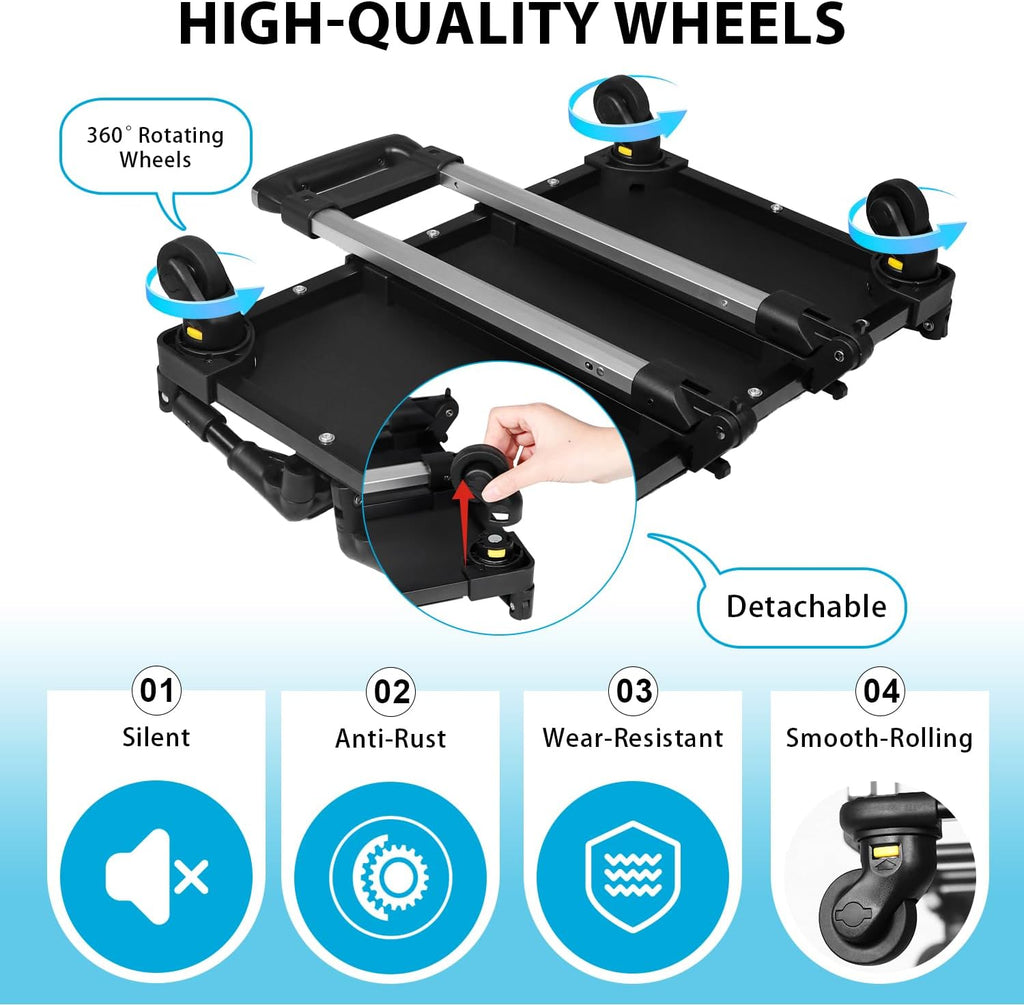 petskd foldable wheel base cart for 18" l×11" on a desk or shelf