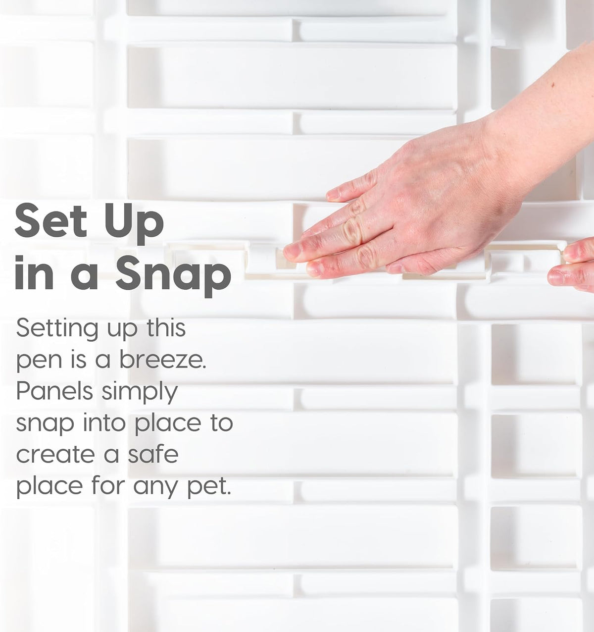 iris usa 8-panel dog playpen, pet enclosure, white showing dimensions