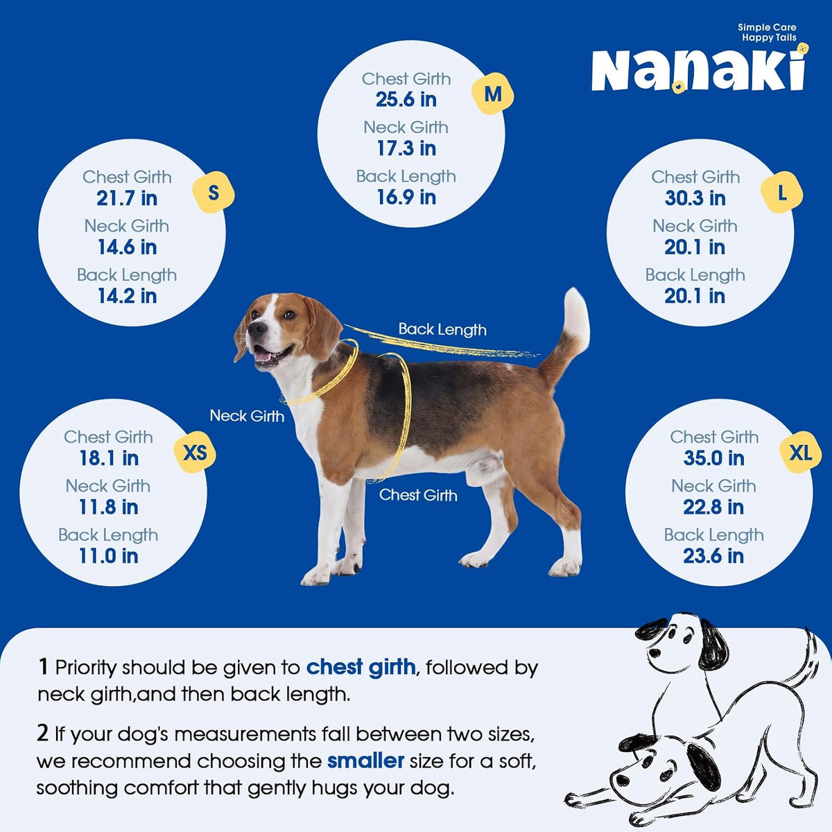 nanaki skin-friendly anxiety vest jacket for dogs from shown in use
