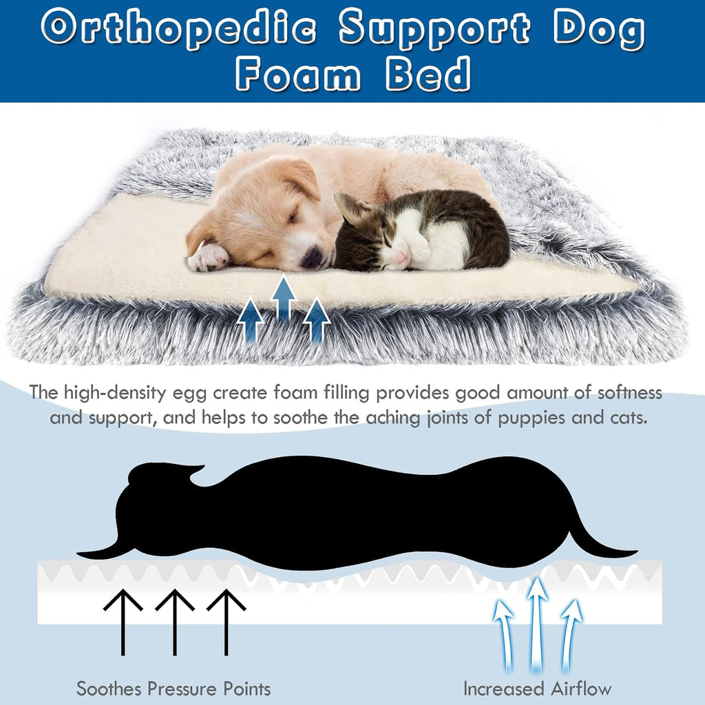dog bed with cover cave, orthopedic dog bed showing dimensions