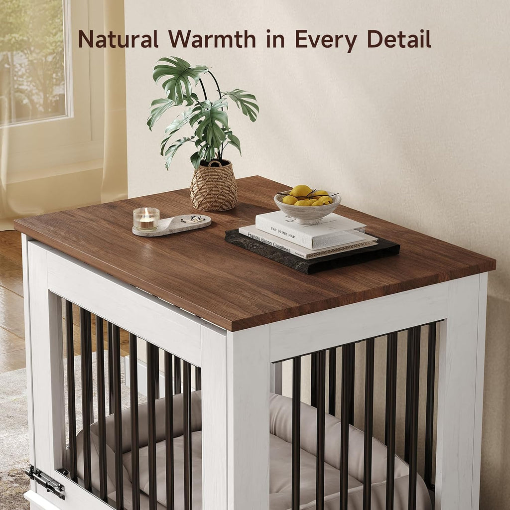 onbrill 27 inch flip-up door dog crate furniture, package contents