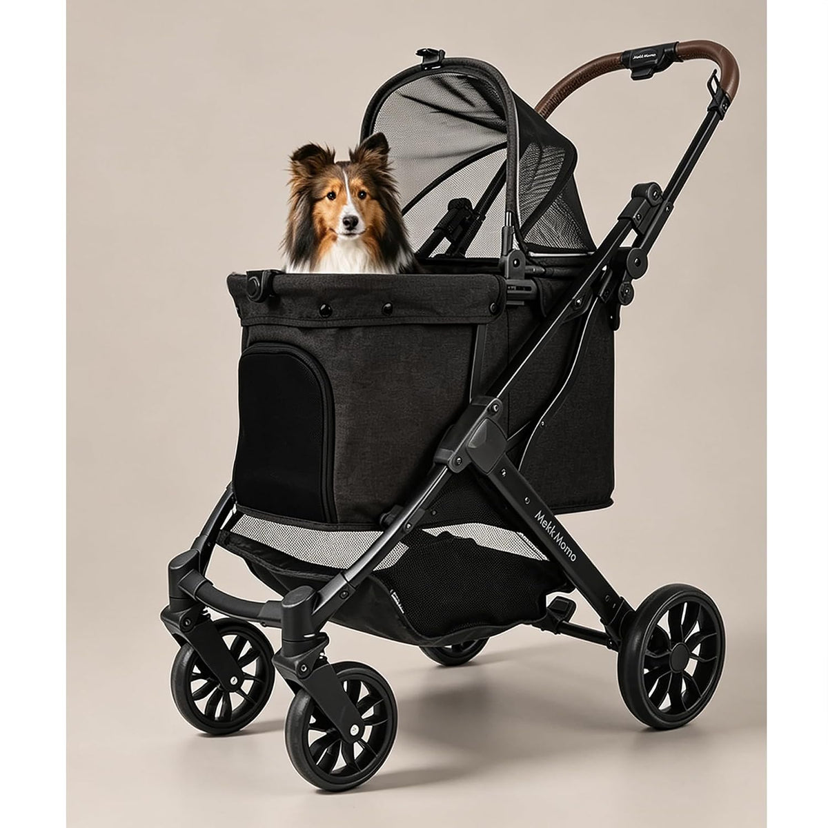 pet stroller for small medium dogs cats, dog, main product view