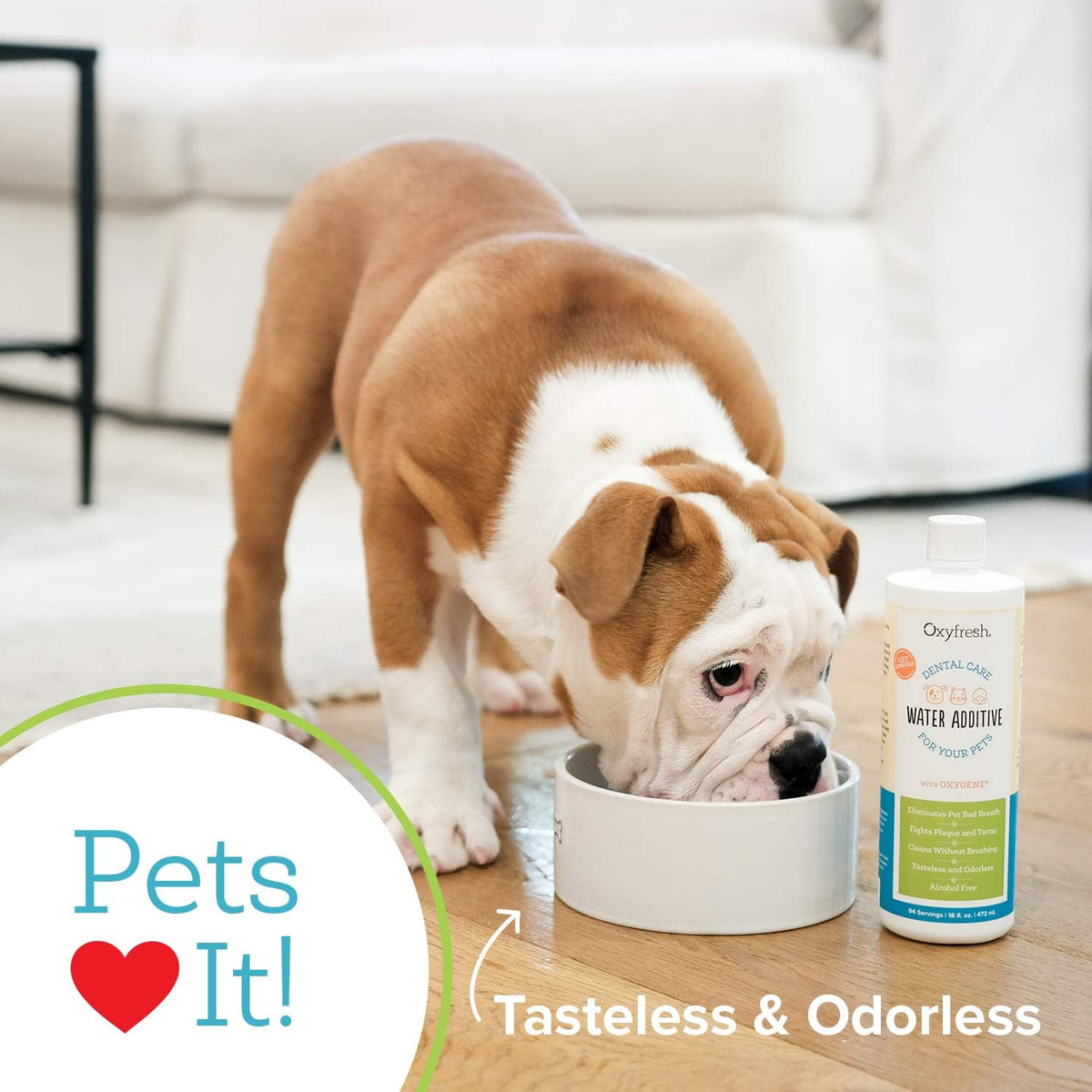 oxyfresh premium pet dental care solution pet water showing dimensions