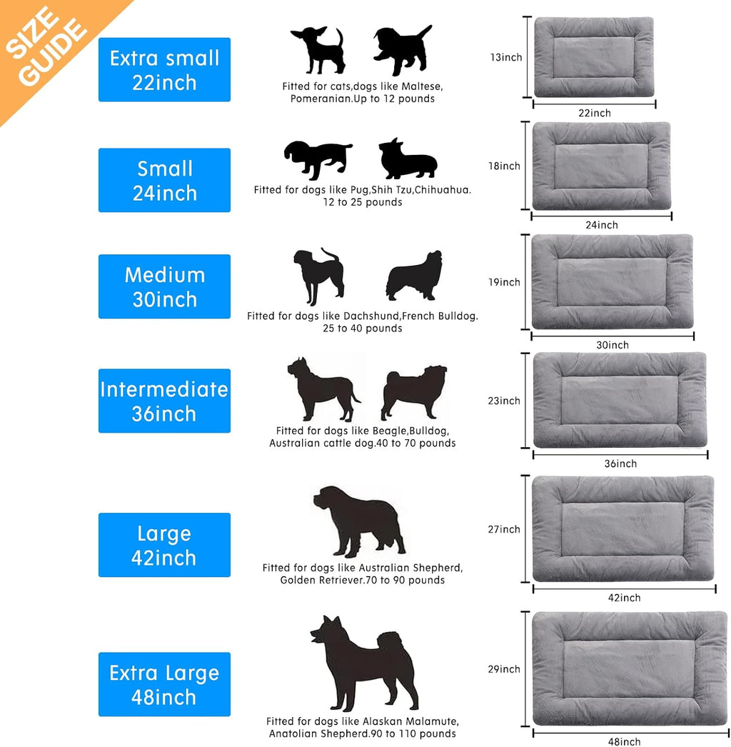 dog crate pad washable dog bed for crate shown in use