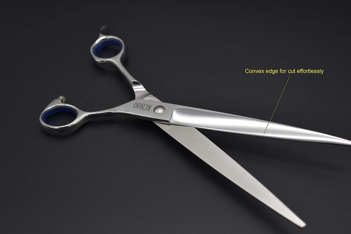 professional dog shear scissor straight 8 inch for, side view