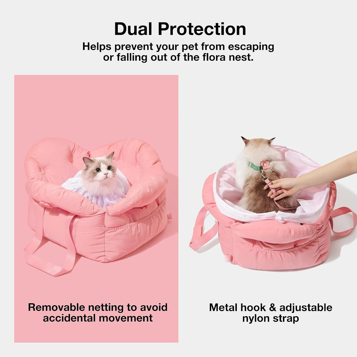 vetreska dog carrier dog car seat for small, close-up detail