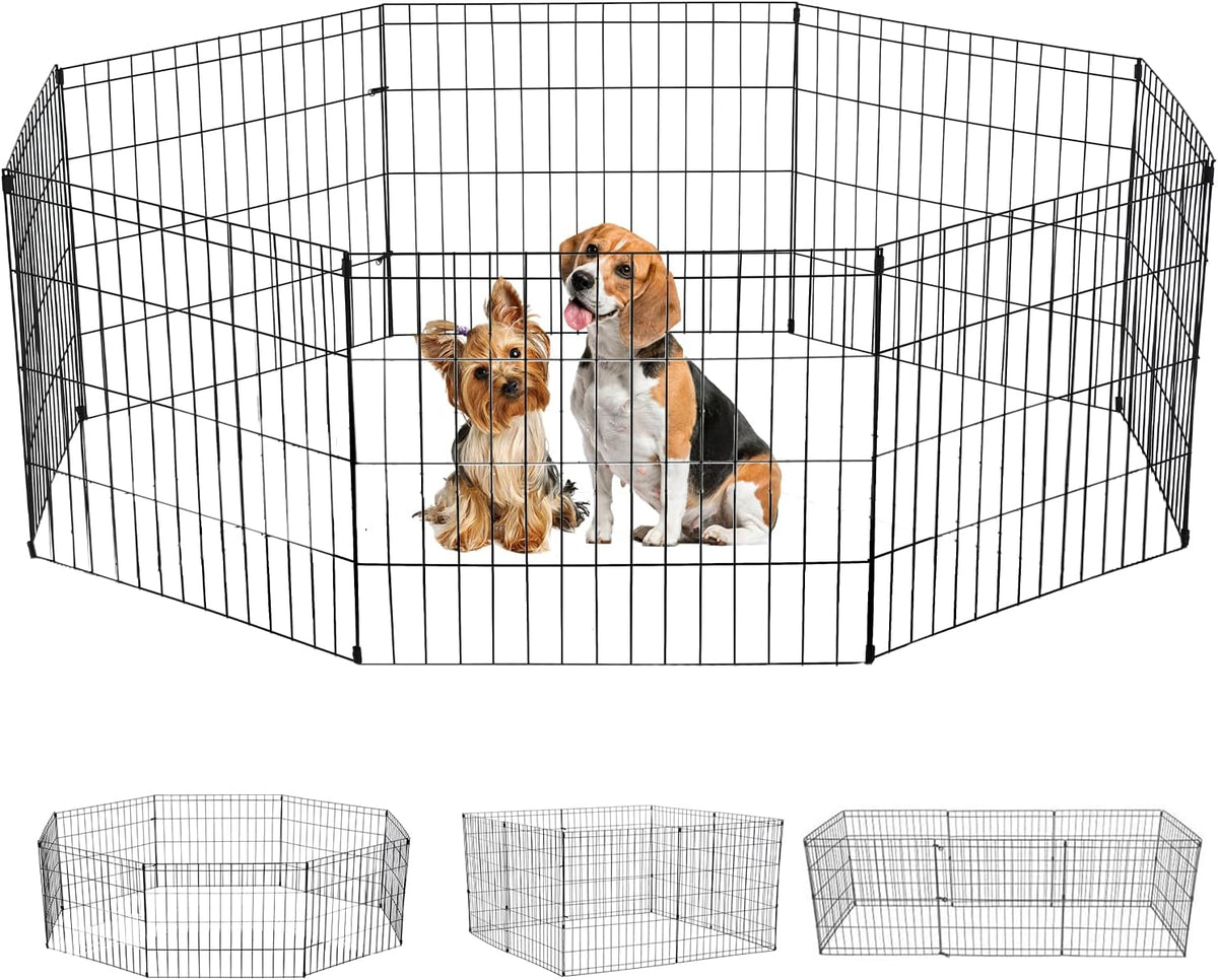 dog playpen for small medium large dogs, 24"/, main product view