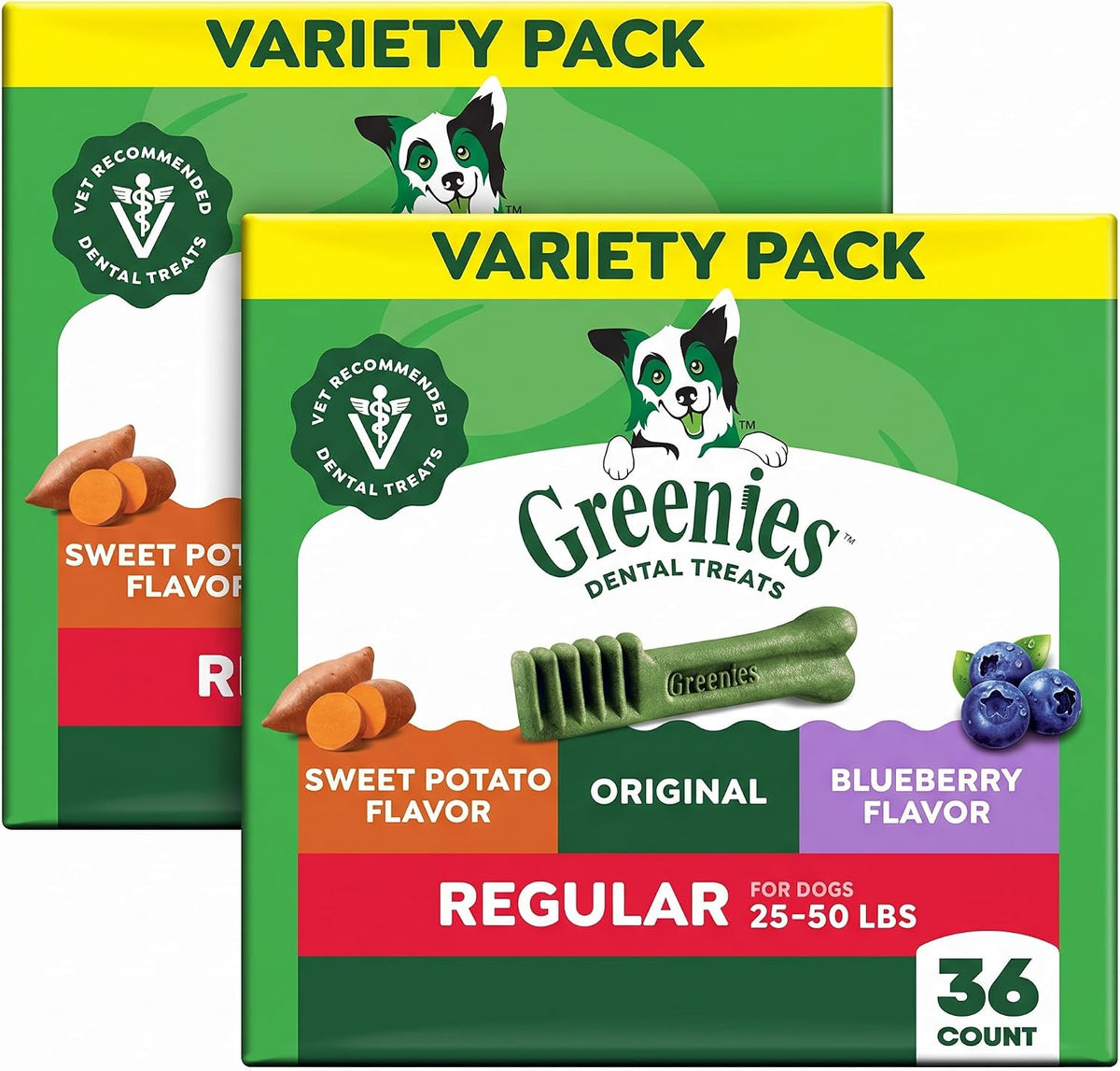 greenies veterinarian-recommended natural dental dog treats, dental chews, main product view