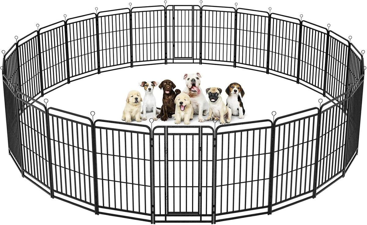 kfvigoho heavy duty dog playpen 24 steel panels, main product view