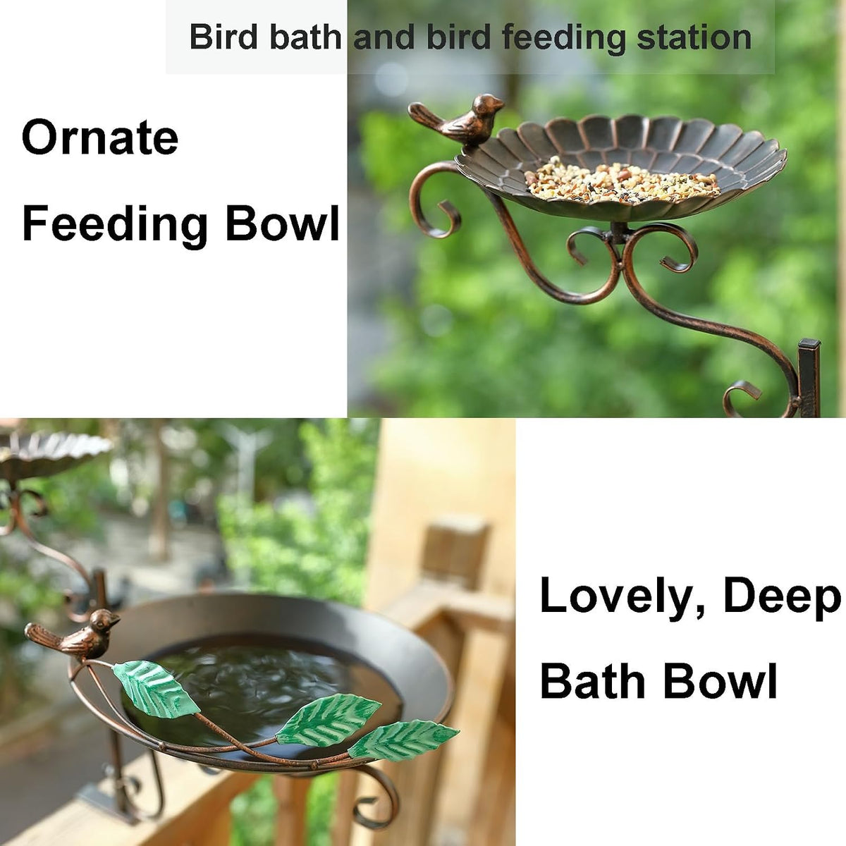 jemeni 2 in 1 in 1 bird feeder, close-up detail
