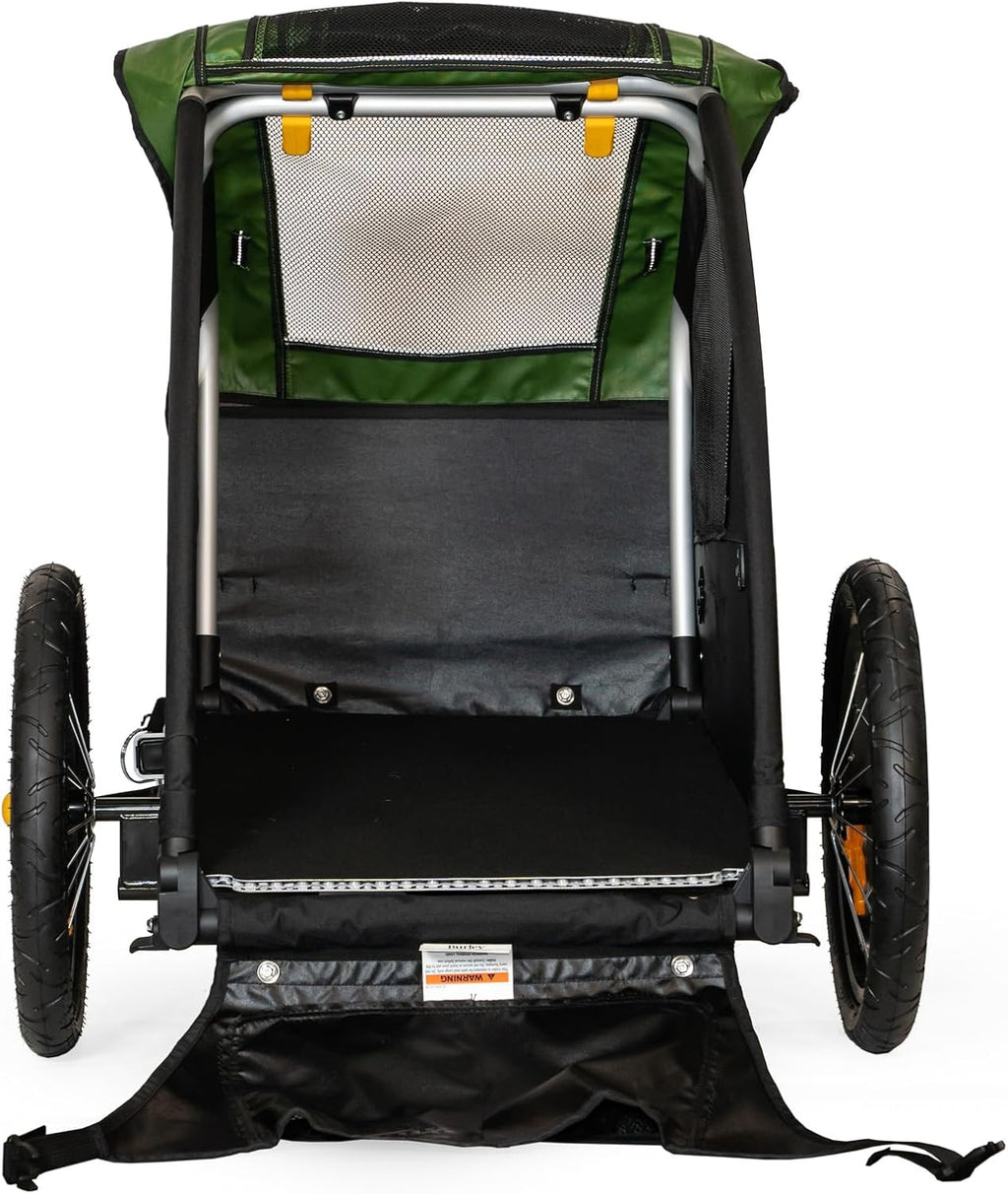 burley tail wagon | lightweight dog bike trailer showing dimensions