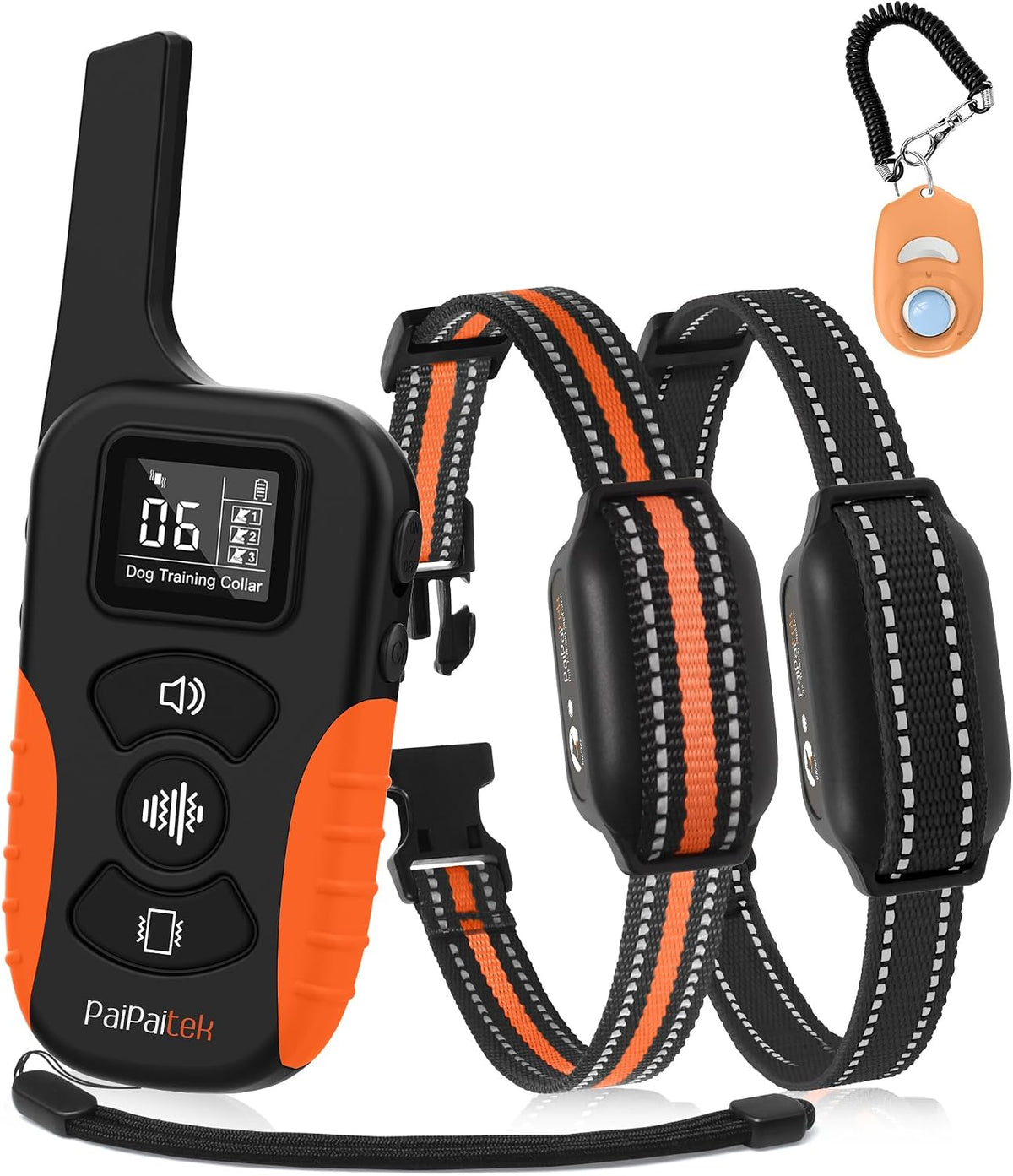 2 dogs no shock dog training collar with, main product view