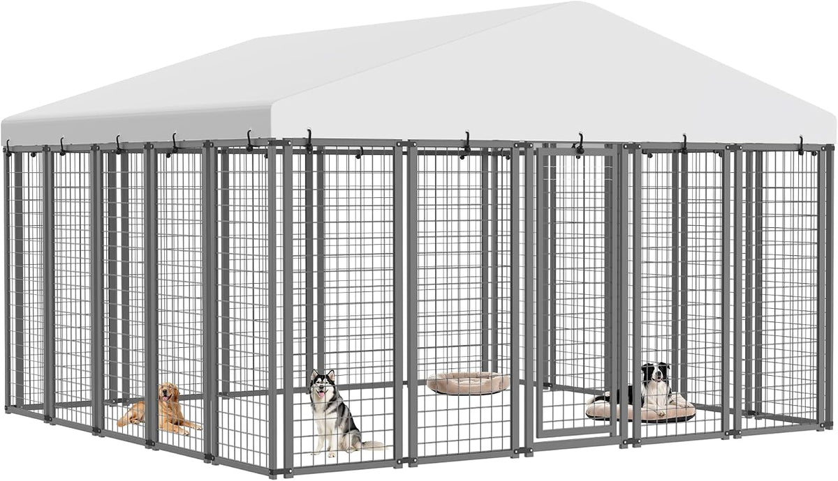 10x10 ft outdoor dog kennel, heavy duty dog, main product view