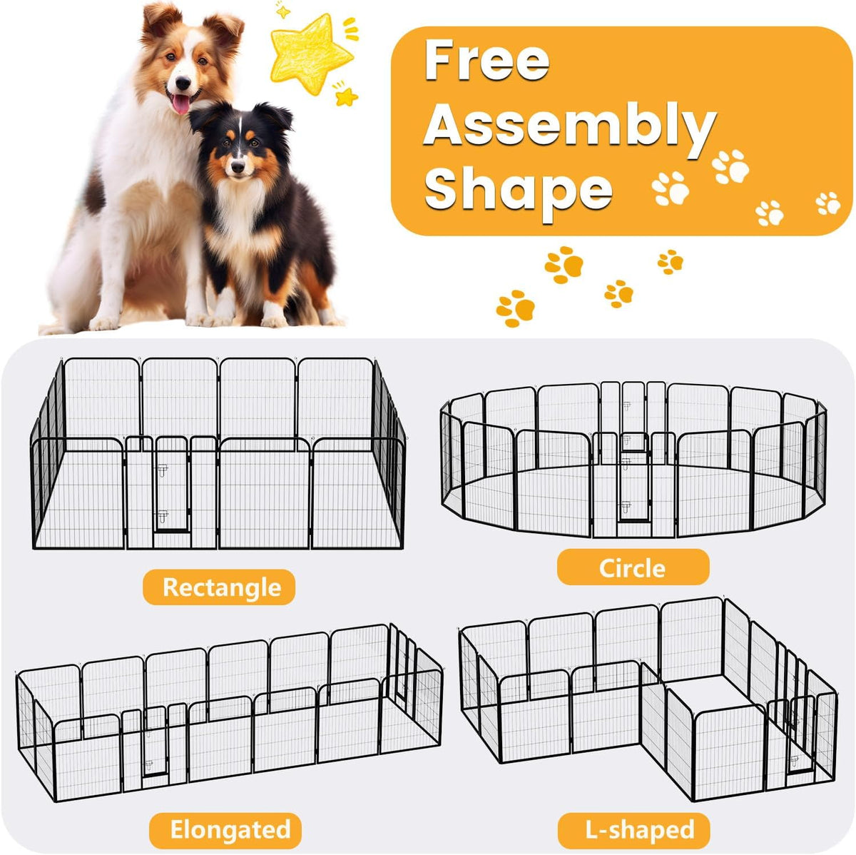 fdw dog playpen dog pen 16 panels 40, close-up detail