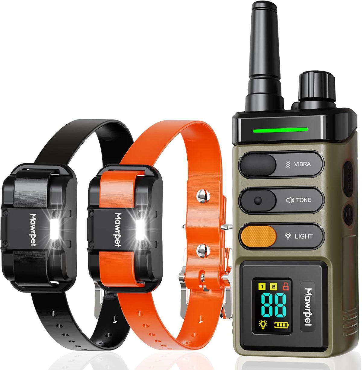 dog shock collar 2 dogs (15-120lb), 5200ft range, main product view