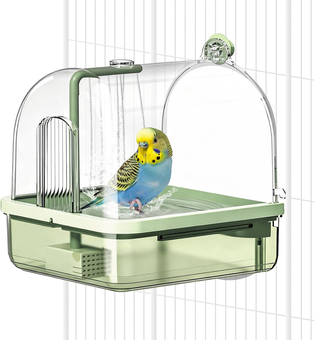 parrot bathtub automatic bath shower,automatic bird bath with, main product view