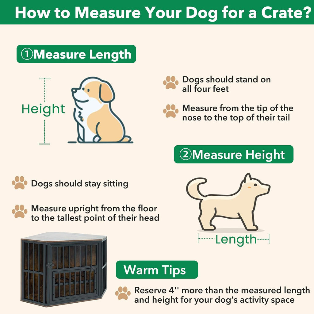 giantex corner dog crate furniture with adjustable & on a desk or shelf