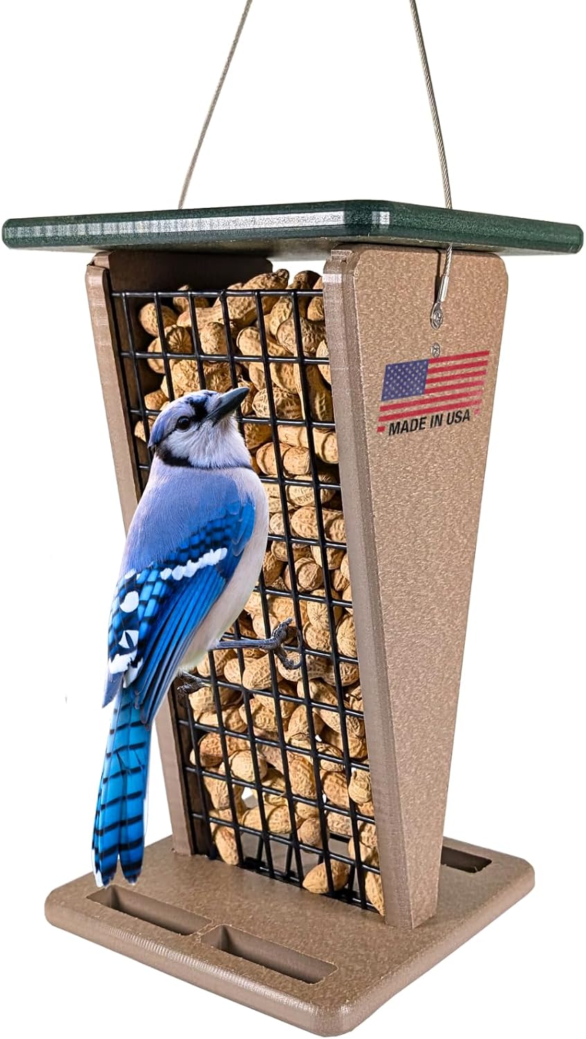 jcs wildlife poly lumber hanging whole peanut feeder, main product view