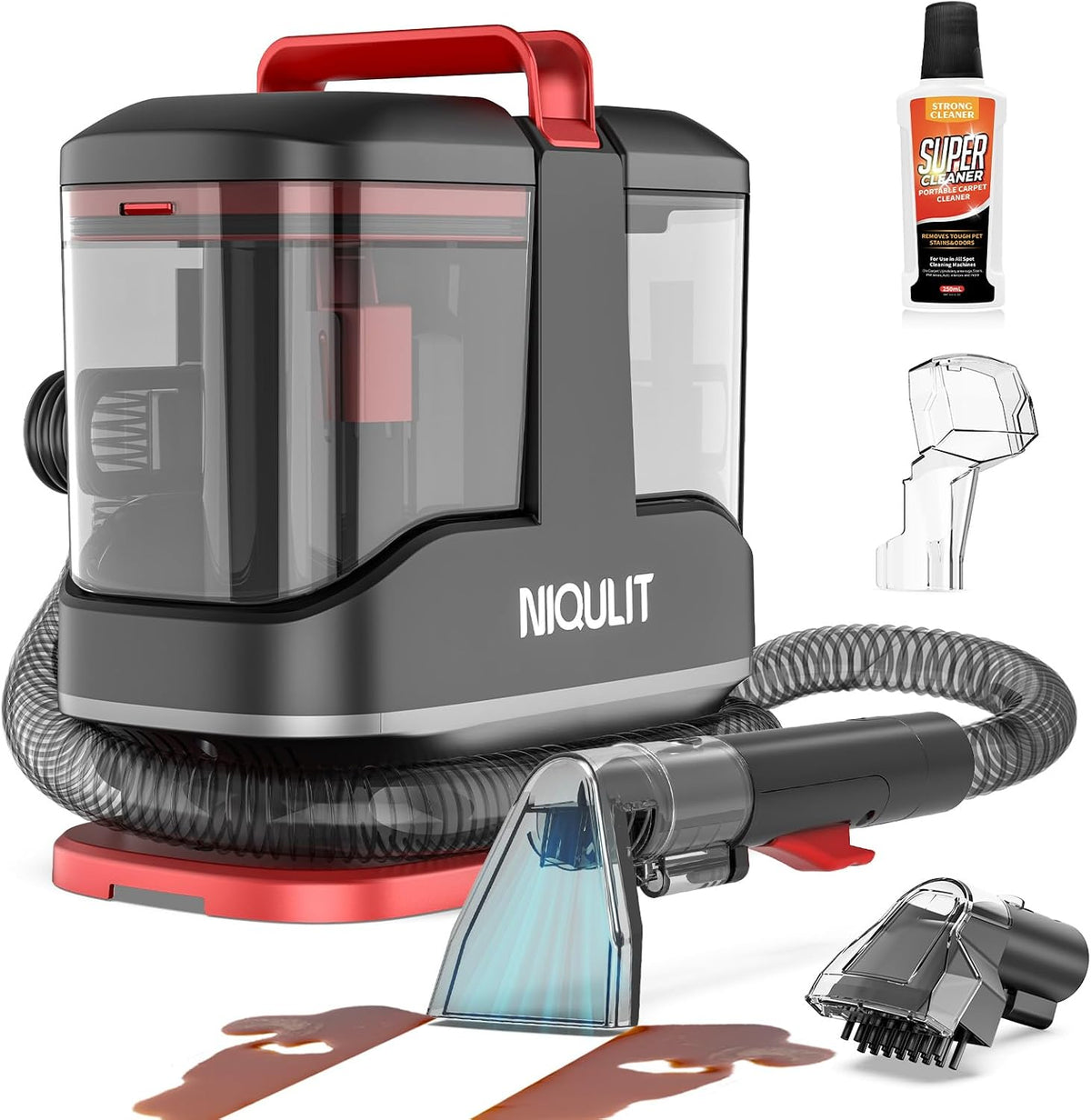 portable carpet & upholstery cleaner machine - 15kpa, main product view