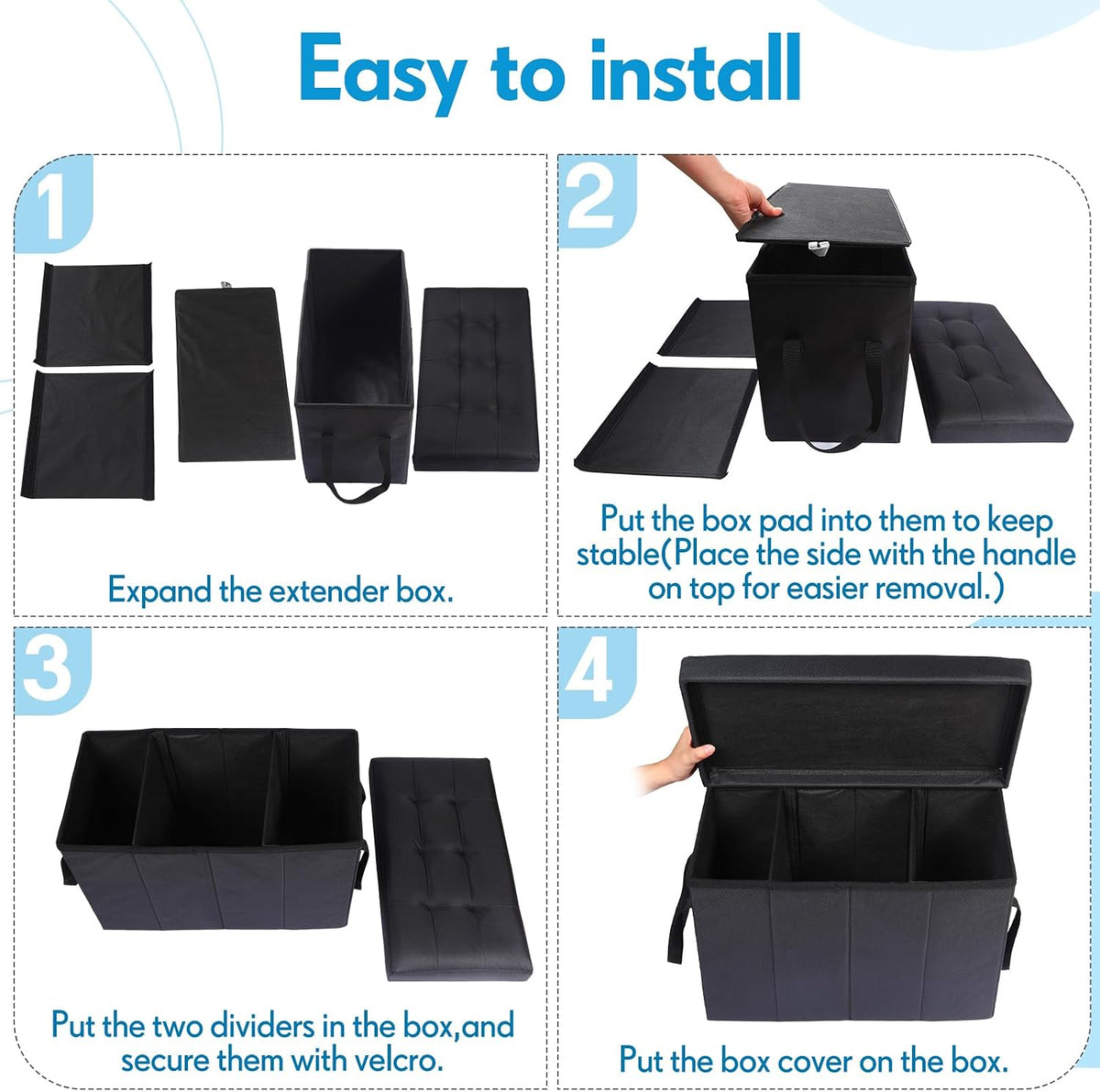car back seat extender for dogs up to, package contents