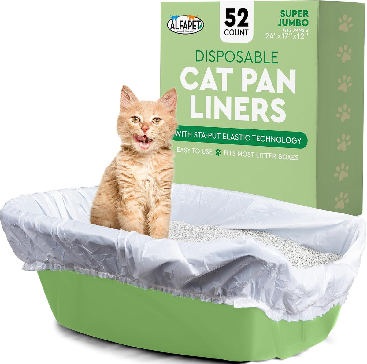 litter box liners heavy duty,alfapet elastic 52 pack-for, main product view