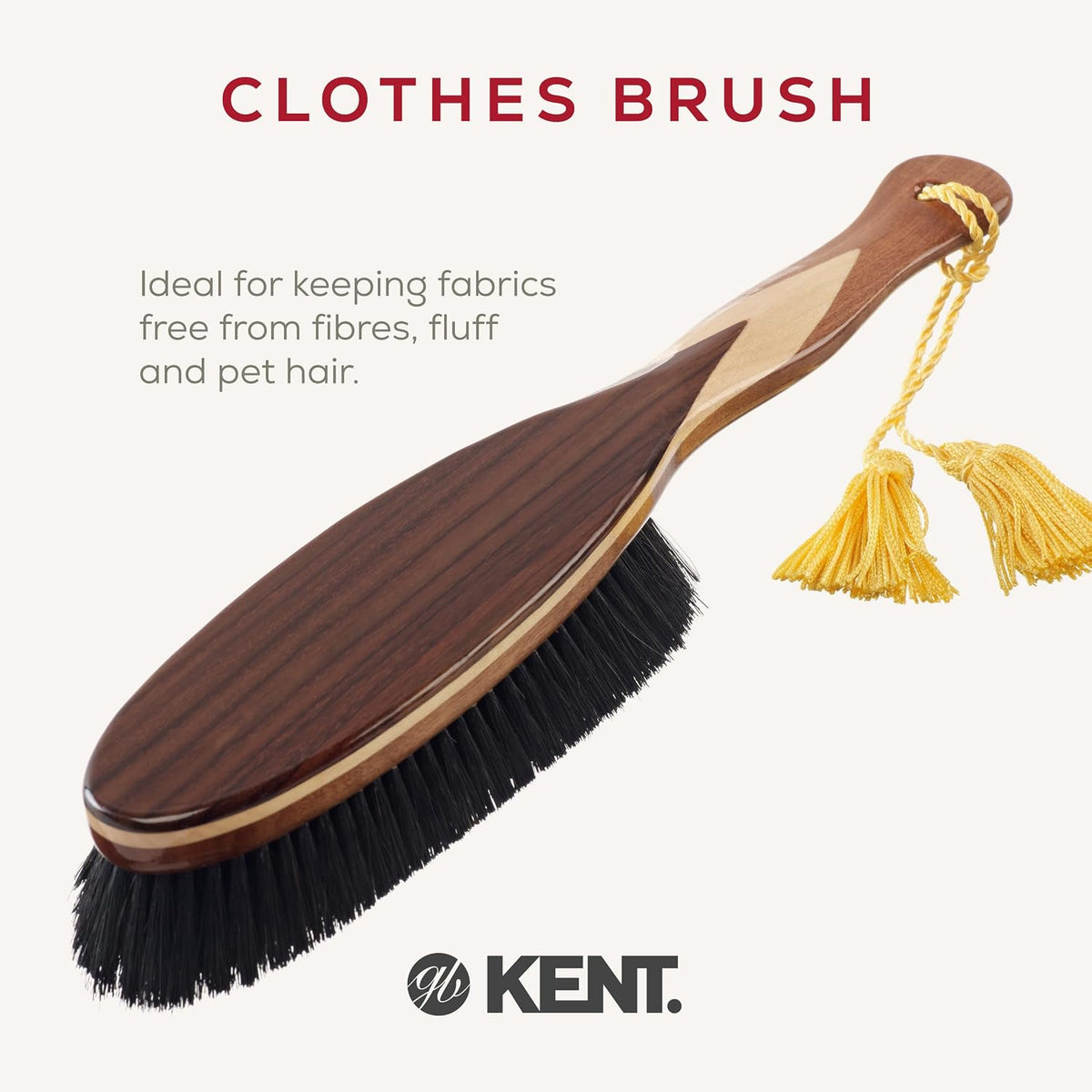 kent cr8 deluxe garment brush (pack of 1), close-up detail