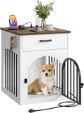 choezon dog crate furniture, wooden dog kennel with, main product view