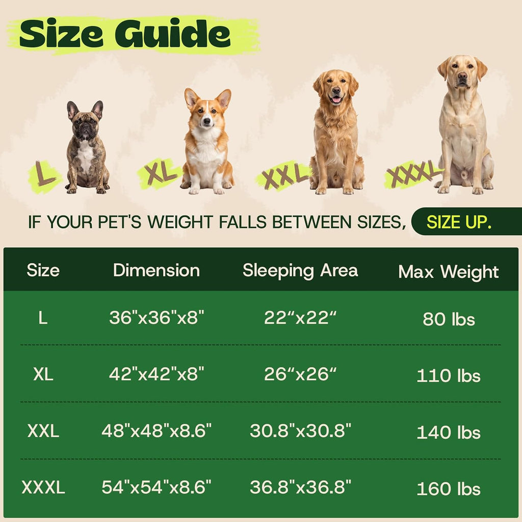 memory foam orthopedic dog beds for extra large, package contents