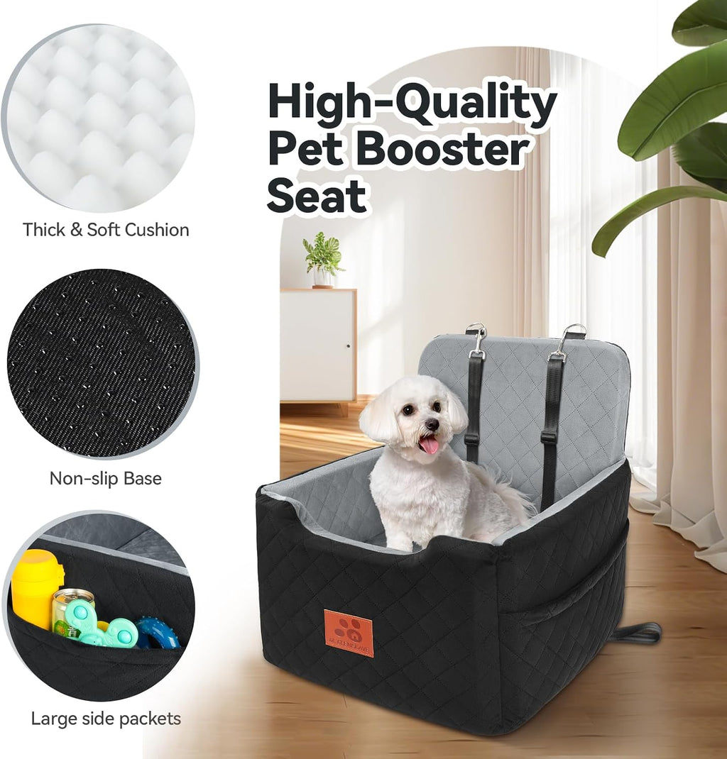 gl glenslave dog car seat for small/medium dogs showing dimensions