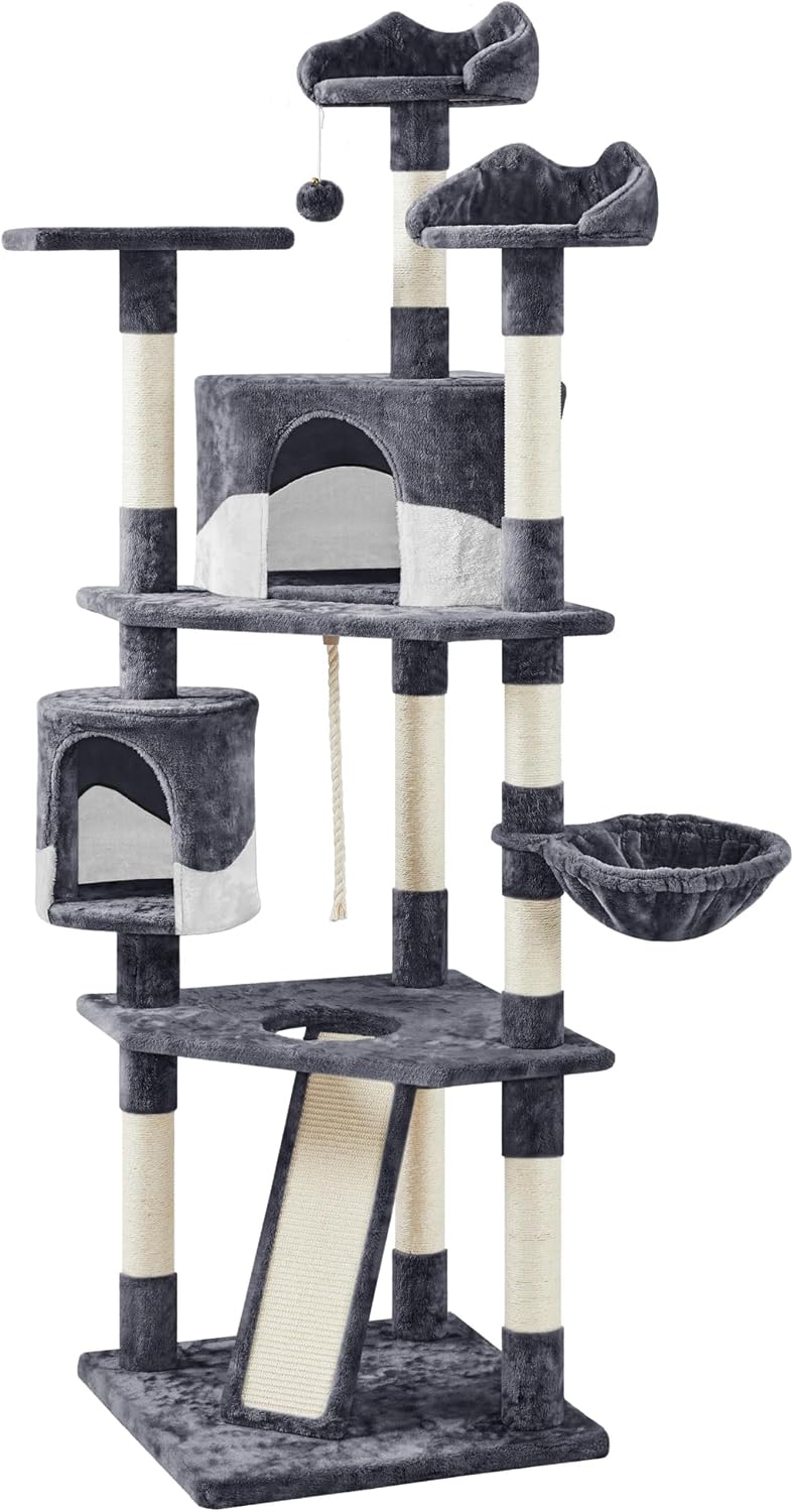 yaheetech 79in multi-level tall cat tree for multiple, main product view