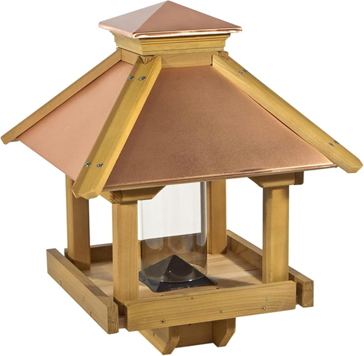 woodlink copgazebo coppertop wood gazebo bird feeder, main product view