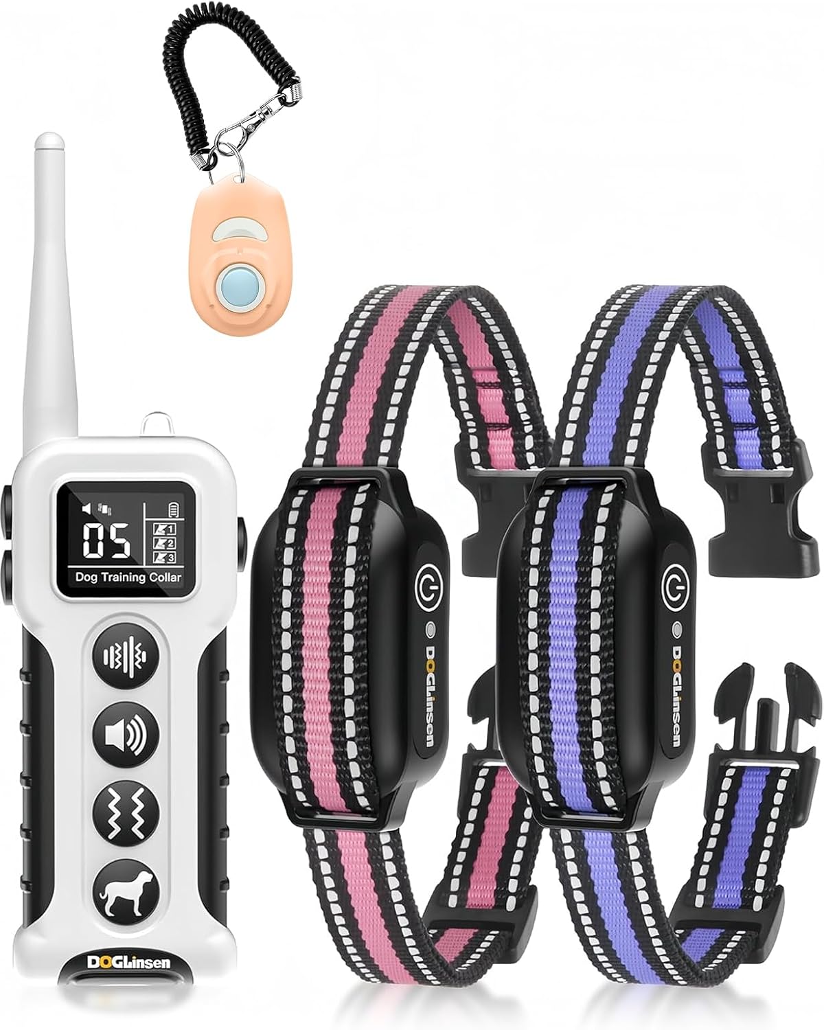 no shock dog training collar 2 dogs, main product view