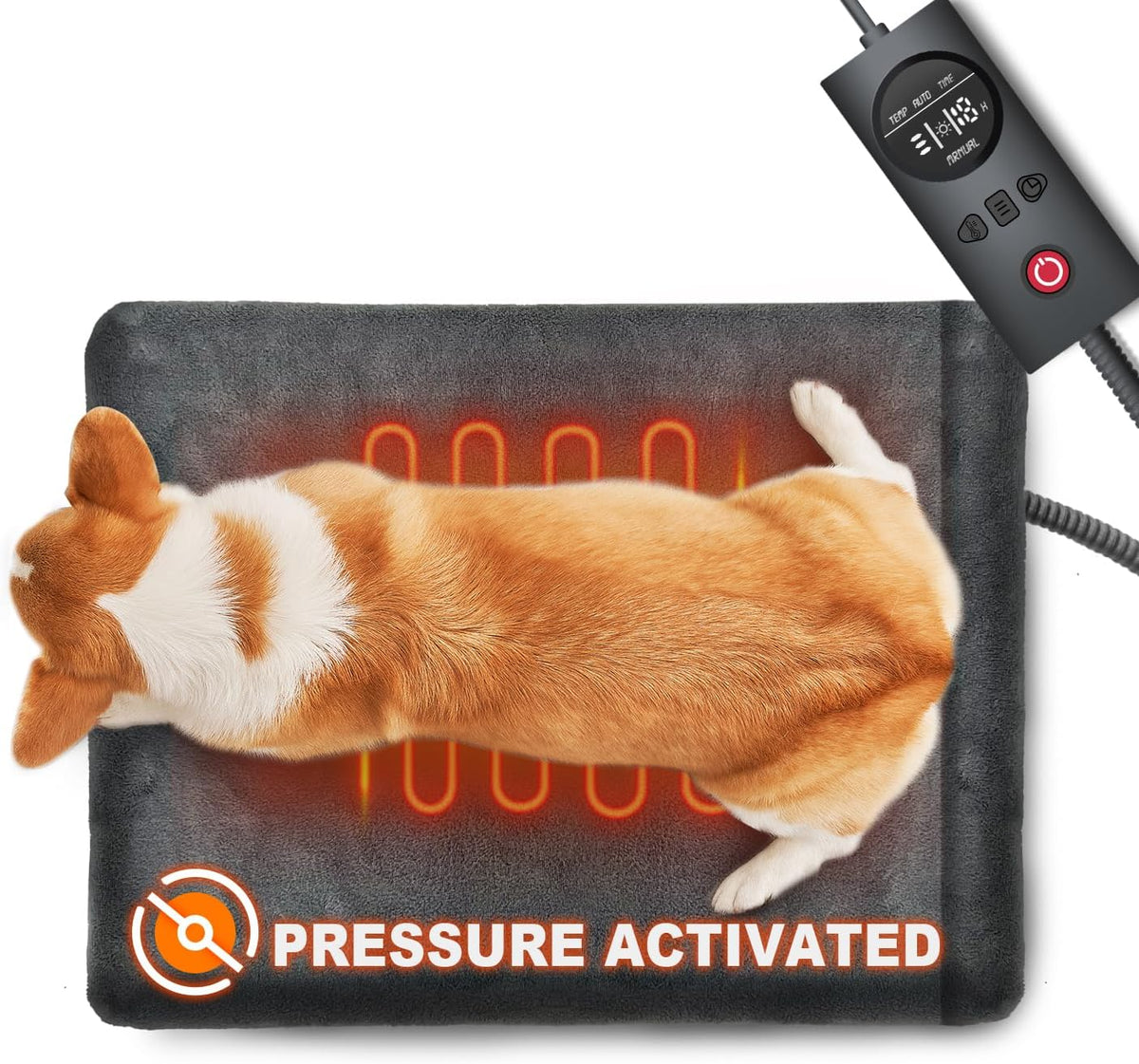 uncn dog cat heating pad pressure activated 18, main product view