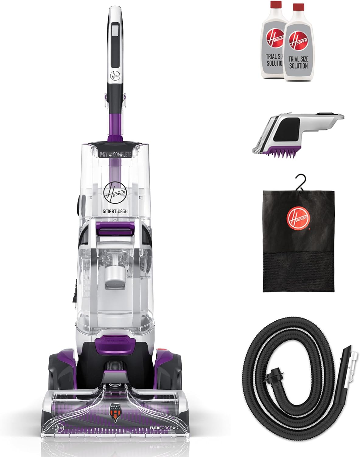 hoover smartwash pet automatic carpet cleaner machine with, main product view