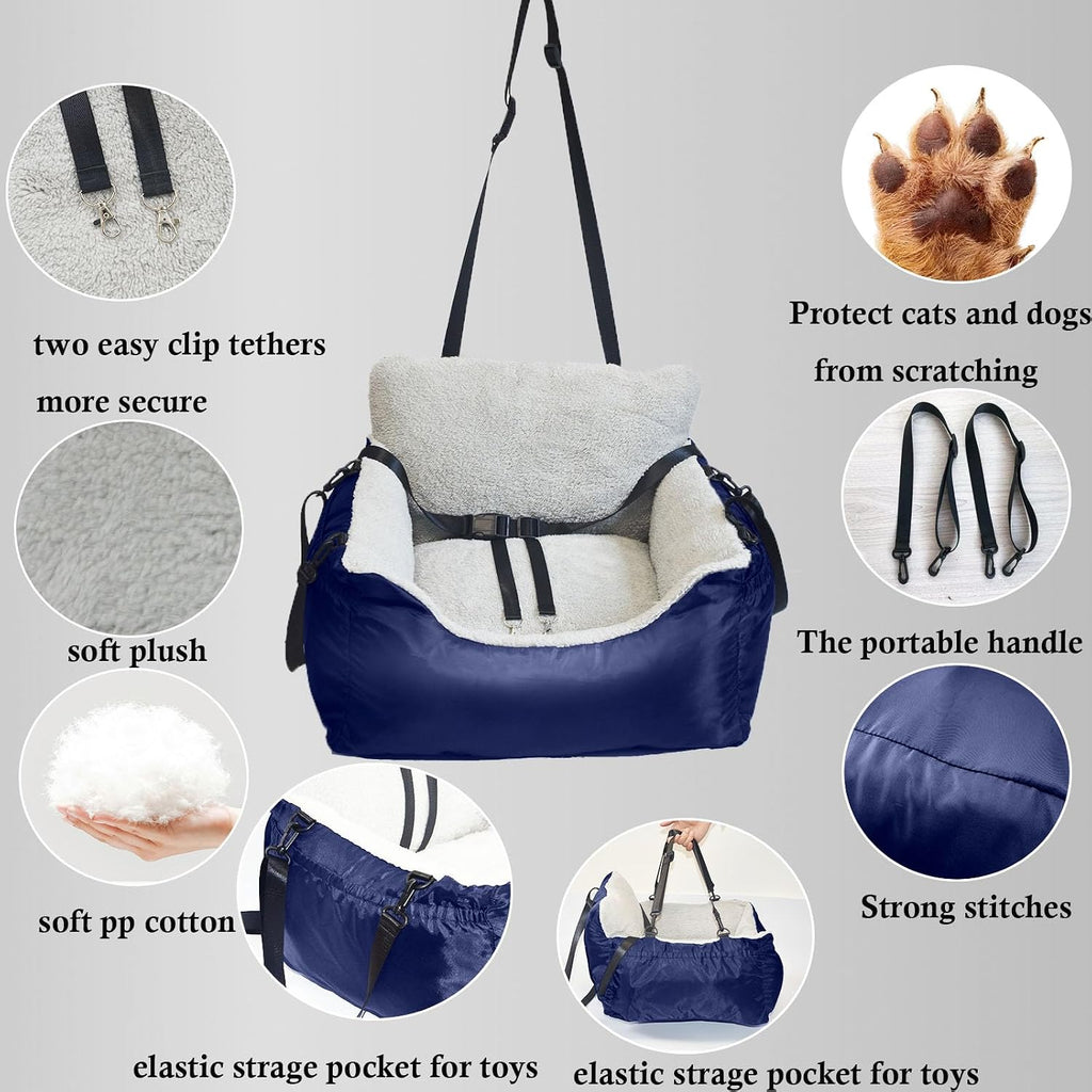 dogs car seat for small dog,fully detachable and, close-up detail