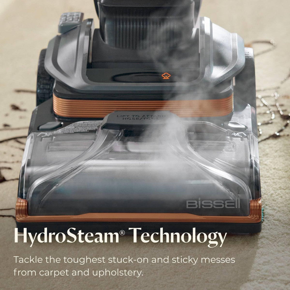 bissell revolution hydrosteam pet carpet cleaner, 3432 shown in use