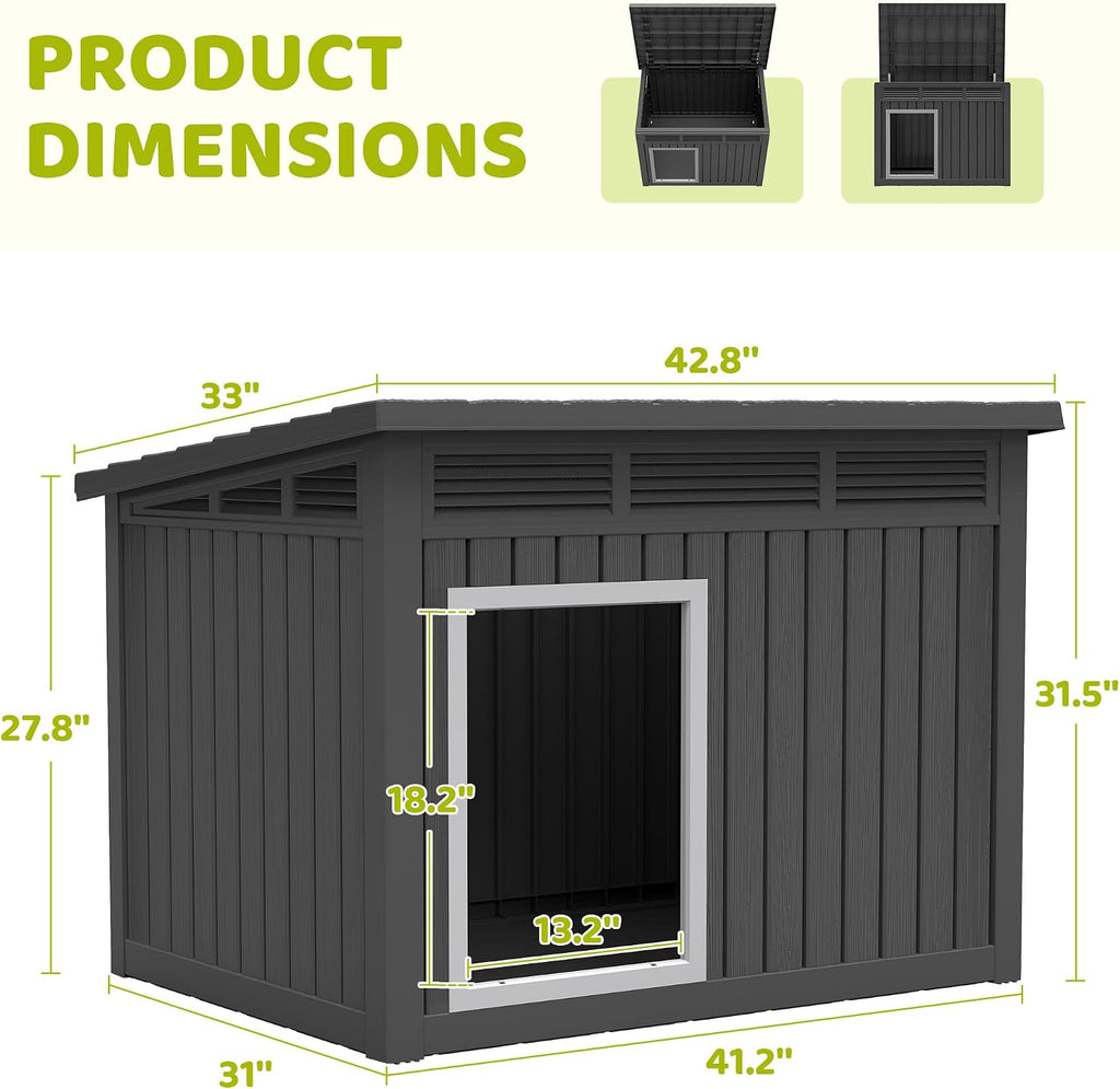 bifanuo dog house outdoor indoor for large dog, package contents