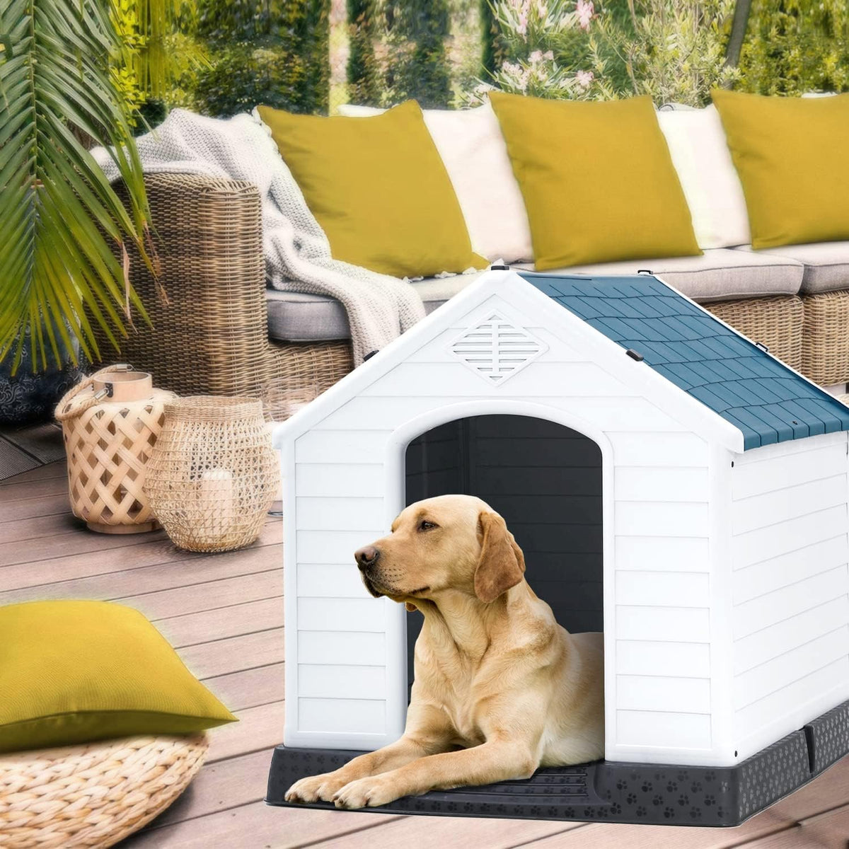 large dog house,outdoor dog kennel,insulated dog house pet, package contents