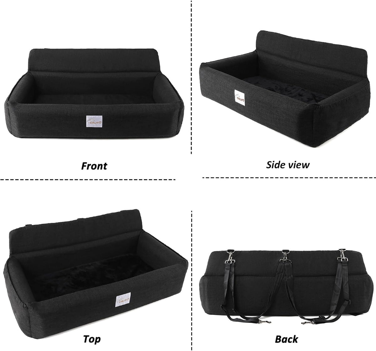 medium to large dog car seat，suitable for all, side view