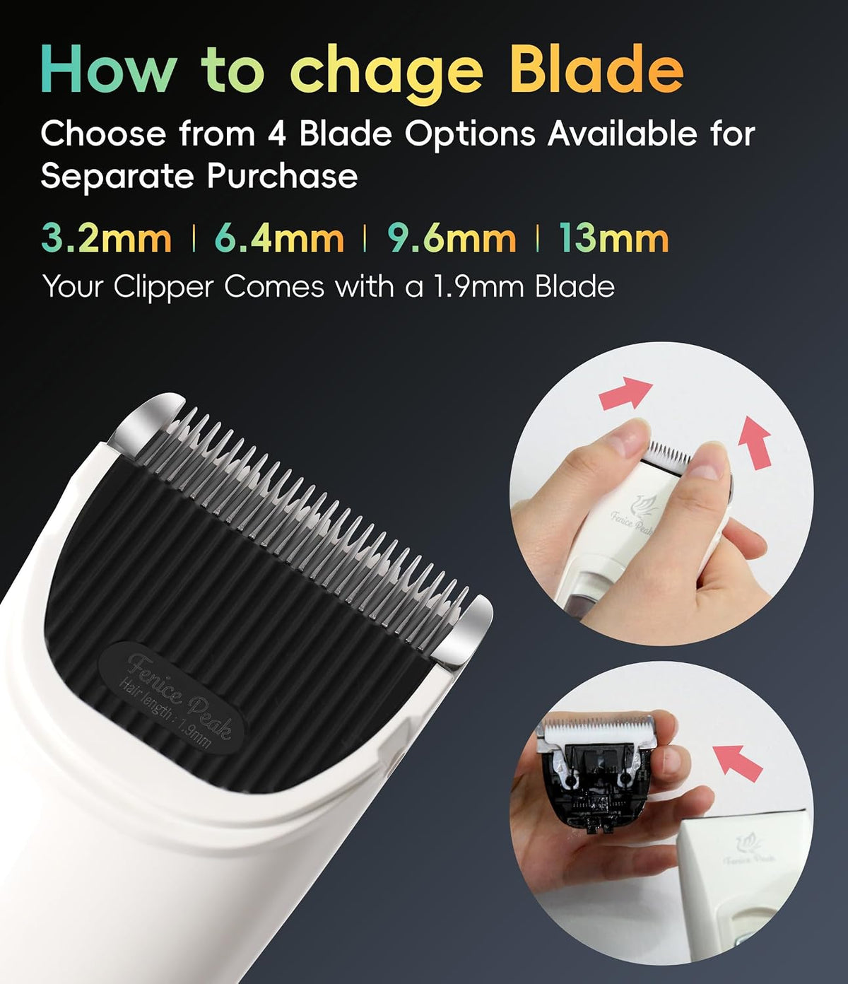 dog grooming clippers for thick heavy coats 3, side view